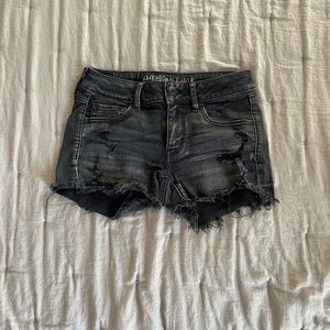 Black American Eagle denim shorts!